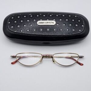 JIMMY CRYSTAL Reader Glasses GL526 +2.50 Swarovski Crystal Accents Italy Design